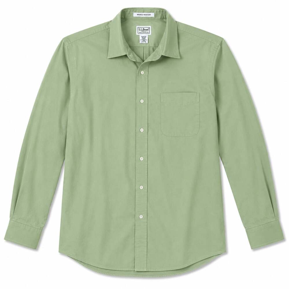 L.L.Bean Men's Wrinkle-Resistant Long Sleeve Button-Down Shirt